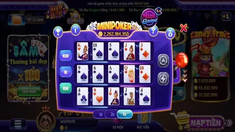 Giữ tâm lý thoải mái để dễ dàng chiến thắng game Mini Poker