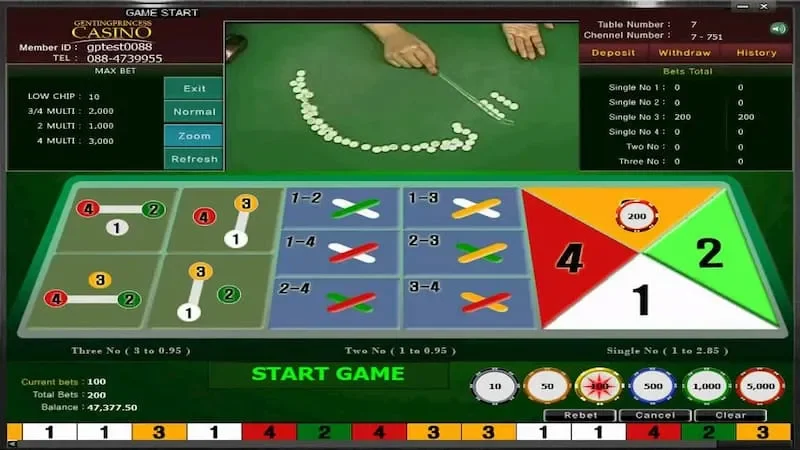 Hướng dẫn cách chơi Fantan Rikvip tại sòng live casino