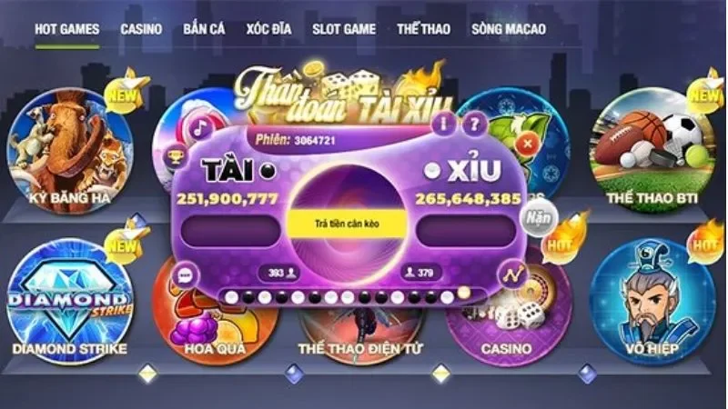 Chọn game tài xỉu